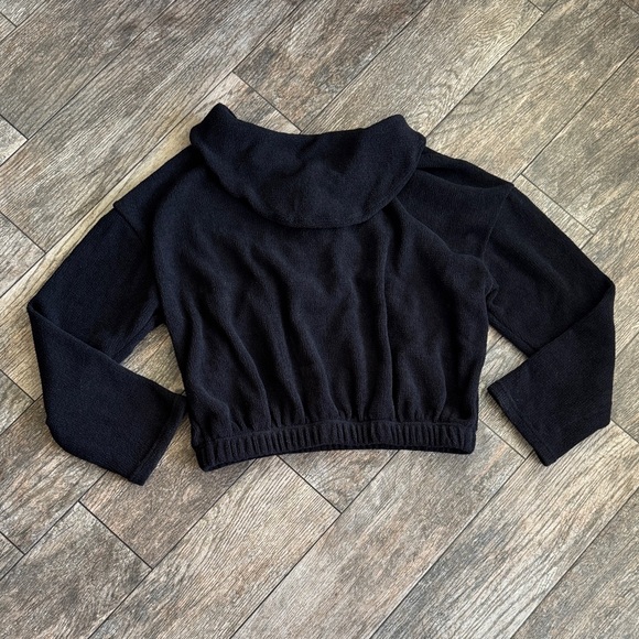 Free People Black Cropped Hoodie - Picture 11 of 15